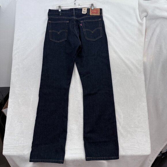 Levis 517 Jeans Mens 34x34 (34x31) Blue Dark Wash Bootcut Western Rodeo - Picture 13 of 14